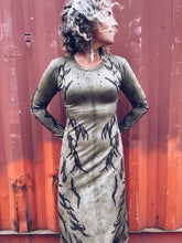 Load image into Gallery viewer, Thread Journeys Khaki Dress ~ Merino ~ S ~ NEW Homegrown Botanica

