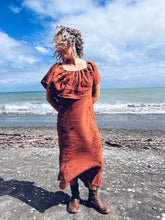 Load image into Gallery viewer, Burnt Orange Dress ~ Linen ~ S/M Wild Botanica
