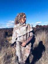 Load image into Gallery viewer, Wool Blanket Wrap/Scarf/Poncho ~ Pink tones
