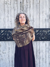 Load image into Gallery viewer, The Ethereal Merino Silk Wrap ~ Khaki
