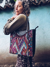 Load image into Gallery viewer, Colorful Embroidered Shoulder Bag  ~ Hand embroidered
