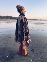 Load image into Gallery viewer, Wool Blanket Wrap/Poncho ~ Pink Oak ~ Xtra long ***
