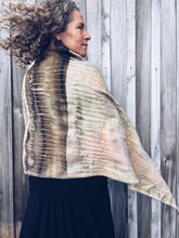 Load image into Gallery viewer, Wool Blanket Wrap/Scarf ~ Walnut Leaf
