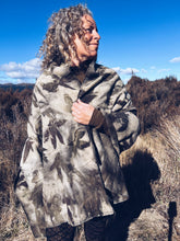 Load image into Gallery viewer, Wool Blanket Wrap/Scarf ~ Liquid Amber &amp; Eucalyptus
