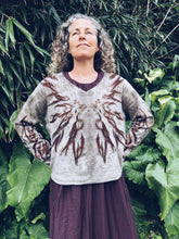 Load image into Gallery viewer, Khaki Firey Eucalyptus Jersey ~ Cashmere Wool ~ L/XL ~ NEW
