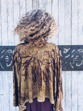 Load image into Gallery viewer, Thread Journeys Draped Shawl Khaki ~ Merino ~ One Size

