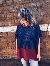 Load image into Gallery viewer, Red &amp; Turquoise Hupile ~ Santa Catarina Palopó ~ Hand woven
