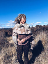 Load image into Gallery viewer, Wool Blanket Wrap/Scarf/Poncho ~ Pink tones
