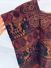 Load image into Gallery viewer, Rust &amp; Burgundy color Hupile ~ Nebaj ~ Hand woven Homegrown Botanica
