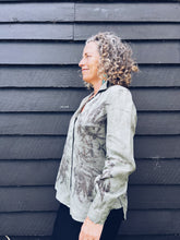 Load image into Gallery viewer, Green Shirt ~ Linen ~ S Wild Botanica
