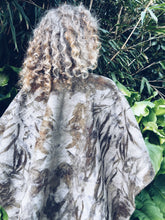 Load image into Gallery viewer, Wool Blanket Poncho/Shawl~ Eucalyptus
