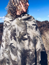 Load image into Gallery viewer, Wool Blanket Wrap/Scarf ~ Liquid Amber &amp; Eucalyptus
