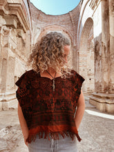 Load image into Gallery viewer, Rust &amp; Burgundy color Hupile ~ Nebaj ~ Hand woven
