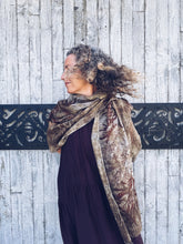 Load image into Gallery viewer, The Ethereal Merino Silk Wrap ~ Khaki
