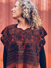 Load image into Gallery viewer, Rust &amp; Burgundy color Hupile ~ Nebaj ~ Hand woven
