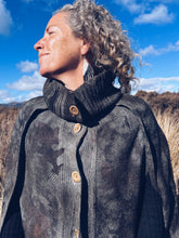 Load image into Gallery viewer, Wild Grey Cape ~ Wool ~ S/M/L
