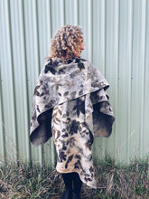 Load image into Gallery viewer, Wool Blanket Wrap/Scarf/Poncho ~ Liquid Amber ~ Xtra long
