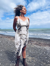 Load image into Gallery viewer, White Strappy Eucalyptus Dress ~ Linen ~ L/XL Wild Botanica
