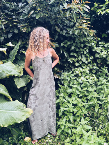 Knotweed Khaki Strappy Dress - S - Homegrown Botanica