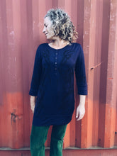 Load image into Gallery viewer, Purple Tunic Dress ~ Merino ~ S/M
