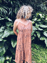 Load image into Gallery viewer, Brown Summer Dress ~ Linen ~ S/M Homegrown Botanica
