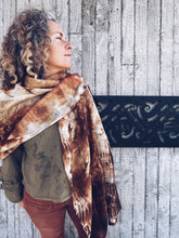 Load image into Gallery viewer, The Ethereal Merino Silk Wrap ~ Onion Skins
