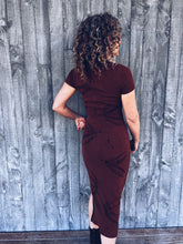 Load image into Gallery viewer, Wild Botanical Brown dress ~ Cotton ~ XS ~ NEW
