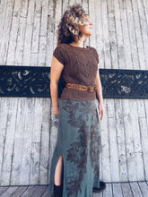 Load image into Gallery viewer, Eucalyptus Knitted Maxi Skirt ~ Cotton ~ XL
