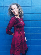 Load image into Gallery viewer, *** Dark Pink Red Dress ~ Merino ~ S
