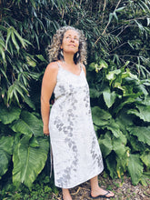 Load image into Gallery viewer, White Strappy Knotweed Dress ~ Linen ~ XL
