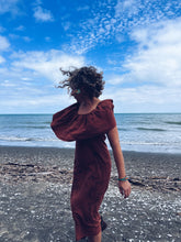 Load image into Gallery viewer, Burnt Orange Dress ~ Linen ~ S/M Wild Botanica
