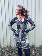 Load image into Gallery viewer, Wild Liquid Amber Blue Dress ~ Merino ~ XXS-S ~ New
