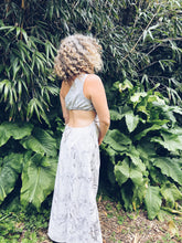 Load image into Gallery viewer, Leafprint Mermaid Dress ~ Linen ~ M
