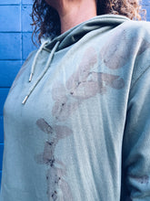 Load image into Gallery viewer, Unisex Grey Green Hoody ~ Cotton ~ L ~ NEW Wild Botanica
