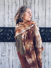 Load image into Gallery viewer, The Ethereal Merino Silk Wrap ~ Onion Skins
