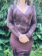 Load image into Gallery viewer, Wild &amp; Earthy Purple Dress ~ Merino ~ S/M Homegrown Botanica
