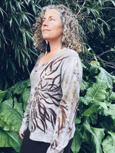Load image into Gallery viewer, Grey Firey Eucalyptus Jersey ~ Cashmere Wool ~ L/XL ~ NEW
