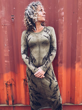Load image into Gallery viewer, Thread Journeys Khaki Dress ~ Merino ~ S ~ NEW Homegrown Botanica

