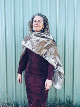 Load image into Gallery viewer, Wool Blanket Wrap/Scarf/Poncho ~ Liquid Amber
