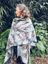 Load image into Gallery viewer, Wearable Wool Blanket Poncho ~ Pastel tones
