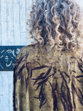Load image into Gallery viewer, Thread Journeys Draped Shawl Khaki ~ Merino ~ One Size

