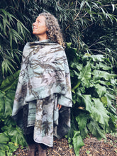 Load image into Gallery viewer, Wearable Wool Blanket Poncho ~ Pastel tones
