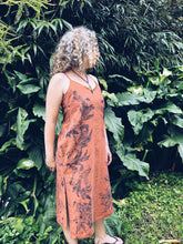 Load image into Gallery viewer, Rusty Orange Strappy Dress ~ Linen ~ S/M Wild Botanica
