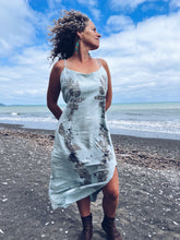 Load image into Gallery viewer, Aqua Strappy Eucalyptus Dress ~ Linen ~ L Wild Botanica
