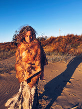 Load image into Gallery viewer, Wool Blanket Wrap/Scarf/Poncho ~ Maple &amp; Gum
