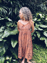 Load image into Gallery viewer, Brown Summer Dress ~ Linen ~ S/M Homegrown Botanica
