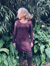 Load image into Gallery viewer, Purple Tunic Dress ~ Merino ~ S/M
