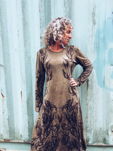 Load image into Gallery viewer, Thread Journeys Khaki Dress ~ Merino ~ XL ~ NEW Wild Botanica
