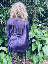 Load image into Gallery viewer, Purple Wraparound Cardigan ~ Merino ~ S/M
