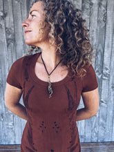 Load image into Gallery viewer, Wild Botanical Brown dress ~ Cotton ~ XS ~ NEW
